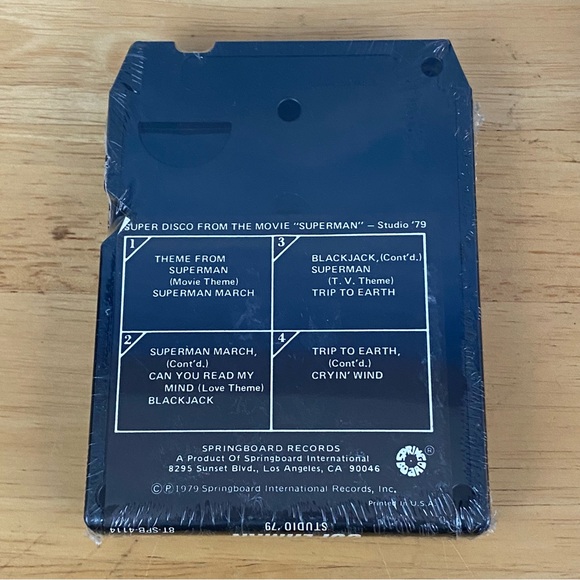 Studio 1979 Super Disco From The Movie Superman Vintage 8 Track Tape Sealed - Picture 2 of 2